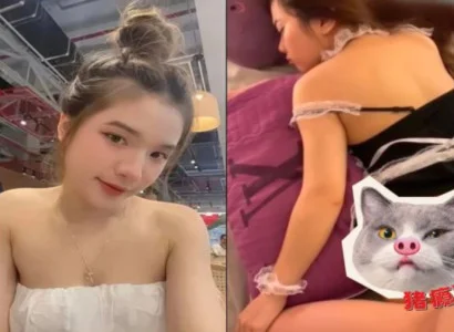 Con bạn gái mặc đồ hầu gái